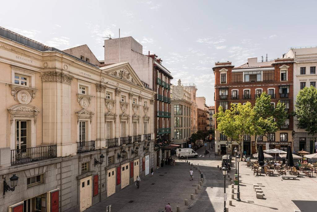 Santa Ana Plaza Apartment Madrid Bagian luar foto